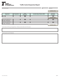 Form 734-2474 Traffic Control Inspection Report - Oregon, Page 2
