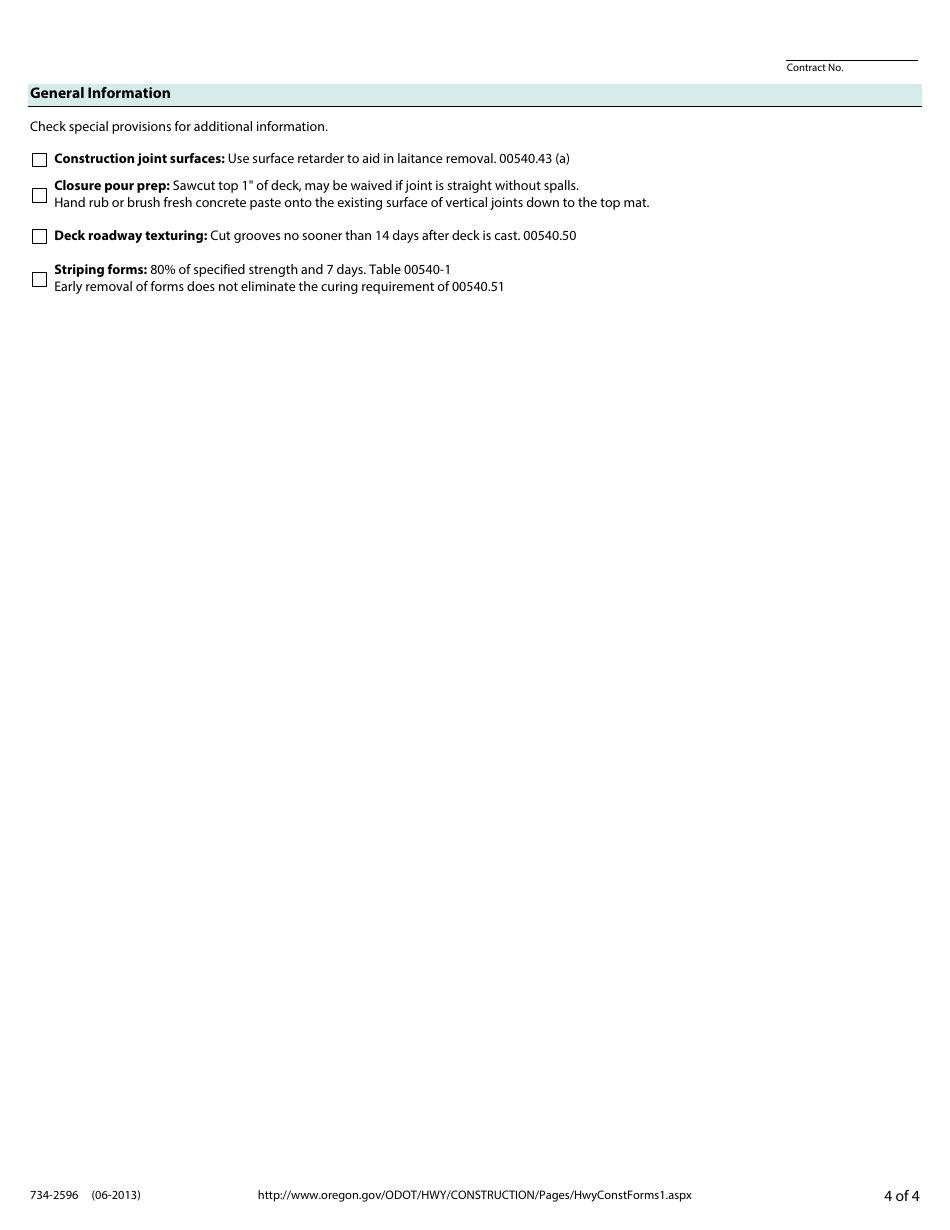 Form 734-2596 Deck Placement Conference Outline - Oregon, Page 4