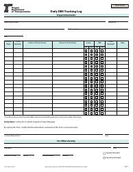 Document preview: Form 734-2916IP Daily Dbe Trucking Log (Ipad Compatible) - Oregon