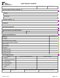 Form 734-2948A Odot Project Charter - Oregon