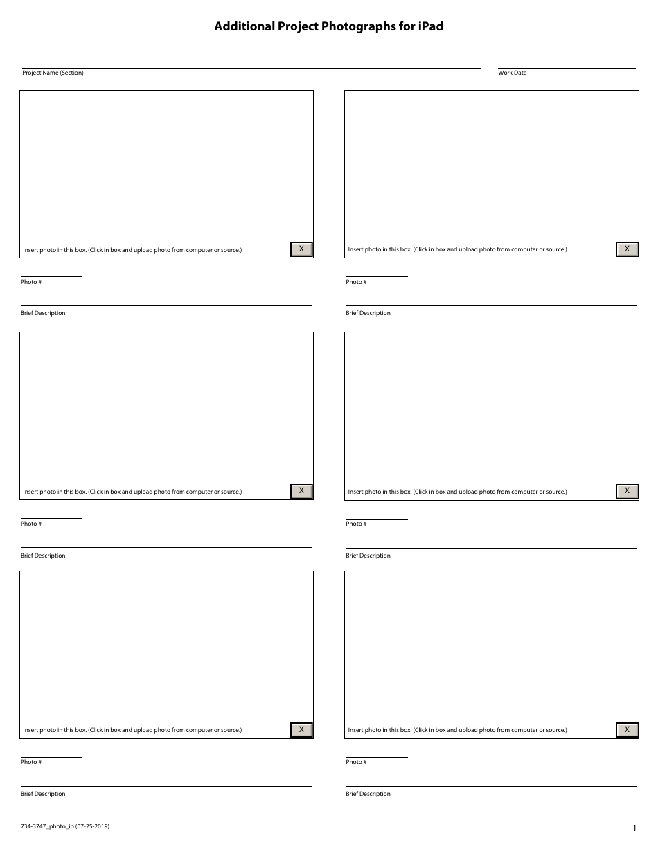 Form 734-3474-IP-PHOTO - Fill Out, Sign Online and Download Fillable ...