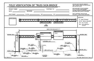 Document preview: Form 734-5099 Field Verification of Truss Sign Bridge - Oregon