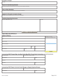 Form 734-5112 Ada Curb Ramp Design Exception Request - Oregon, Page 2