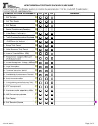 Form 734-5129 Odot Certification of Design Acceptance - Oregon, Page 3