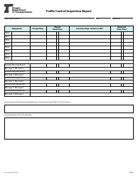 Form 734-2474IP Traffic Control Inspection Report (Ipad Compatible) - Oregon, Page 2