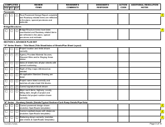 Form 734-5343 Advance Plans Checklist - Oregon, Page 3