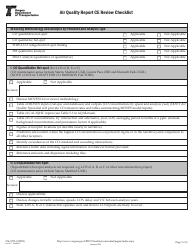 Form 734-5272 Air Quality Report Ce Review Checklist - Oregon, Page 2