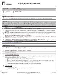 Form 734-5272 Air Quality Report Ce Review Checklist - Oregon, Page 3