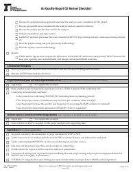 Form 734-5272 Air Quality Report Ce Review Checklist - Oregon, Page 4