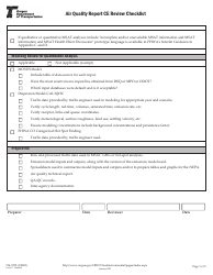 Form 734-5272 Air Quality Report Ce Review Checklist - Oregon, Page 5