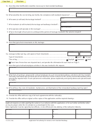 Form 734-2703 Application for Authority for Variance From Standard Walkway - Oregon, Page 2