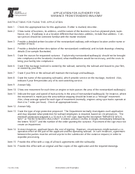 Form 734-2703 Application for Authority for Variance From Standard Walkway - Oregon, Page 5