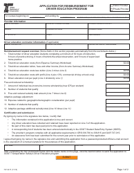 Document preview: Form 737-3417 Application for Reimbursement for Driver Education Program - Oregon