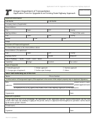 Form 734-5114 Application Form for Upgrade to an Existing State Highway Approach - Oregon, Page 3