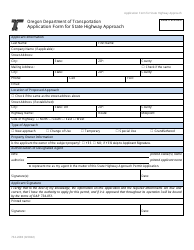 Form 734-2680 Application Form for State Highway Approach - Oregon, Page 4