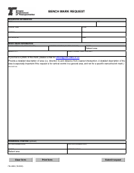 Document preview: Form 734-2682 Bench Mark Request - Oregon