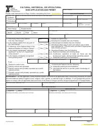 Document preview: Form 734-1936 Cultural, Historical, or Viticultural Sign Application and Permit - Oregon