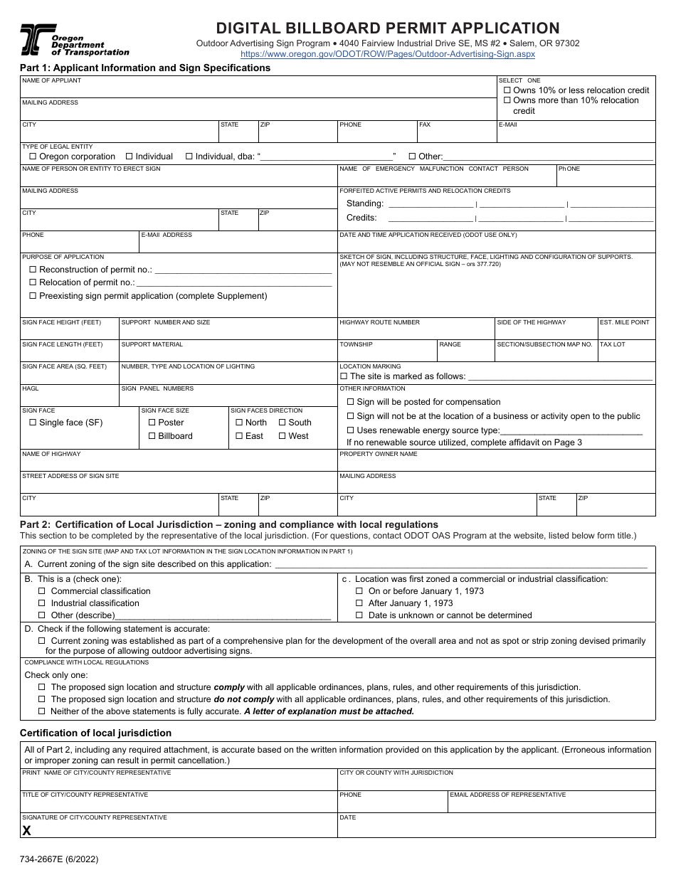 Form 734-2667E - Fill Out, Sign Online and Download Fillable PDF ...