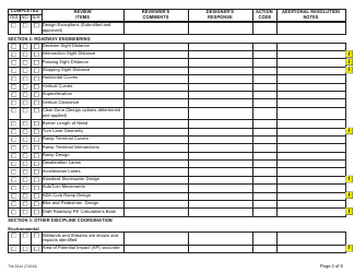 Form 734-5344 Design Acceptance Plan (Dap) Checklist - Oregon, Page 2