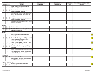 Form 734-5344 Design Acceptance Plan (Dap) Checklist - Oregon, Page 3
