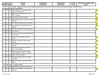 Form 734-5344 Design Acceptance Plan (Dap) Checklist - Oregon, Page 6