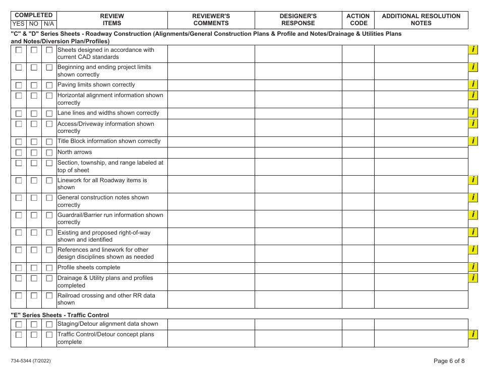 Form 734-5344 - Fill Out, Sign Online and Download Fillable PDF, Oregon ...