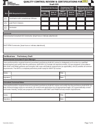 Form 734-5323 Quality Control Review &amp; Certifications Form - Draft Eis - Oregon, Page 7
