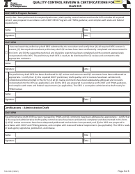Form 734-5323 Quality Control Review &amp; Certifications Form - Draft Eis - Oregon, Page 8