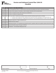 Form 734-5380 Erosion and Sediment Control Plan 1200-ca Checklist - Oregon, Page 4