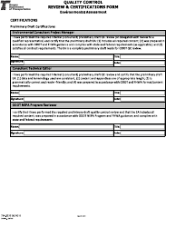 Form 734-5325 Quality Control Review &amp; Certifications Form - Environmental Assessment - Oregon, Page 6