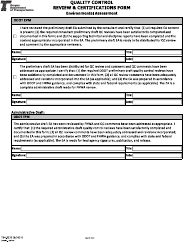 Form 734-5325 Quality Control Review &amp; Certifications Form - Environmental Assessment - Oregon, Page 7