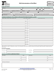 Form 734-5040 Esa Determination of No Effect - Oregon