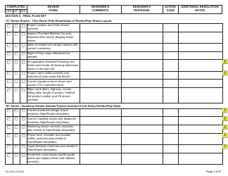 Form 734-5345 Final Plans Checklist - Oregon, Page 3