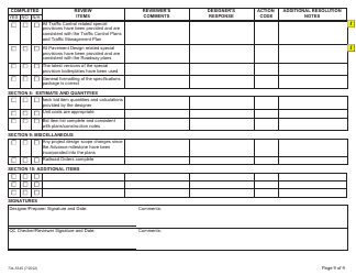 Form 734-5345 Final Plans Checklist - Oregon, Page 9