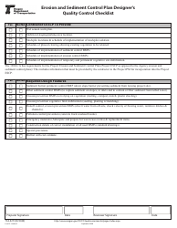 Form 734-5273 Erosion and Sediment Control Plan Designer&#039;s Quality Control Checklist - Oregon, Page 2