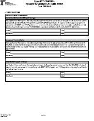 Form 734-5324 Quality Control Review &amp; Certifications Form - Final Eis/Rod - Oregon, Page 7