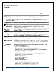 Form 734-5327 General Application - Local Agency Certification Program - Oregon, Page 9