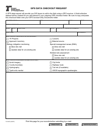 Document preview: Form 734-2818 Gps Data Checkout Request - Oregon
