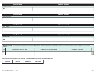 Form 734-5282 Job Hazard Analysis - Job Instruction Worksheet - Oregon, Page 2