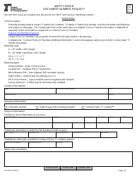 Document preview: Form 734-2623 Mapp Center Document Number Request - Oregon