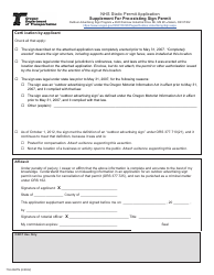 Form 734-2667N Nhs Static Permit Application - Oregon, Page 3