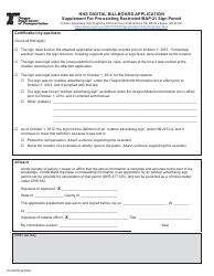 Form 734-2667M Nhs Digital Billboard Application - Oregon, Page 4