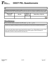 Form 734-5348 Pel Questionnaire - Oregon, Page 8