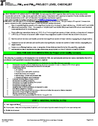 Form 734-5364 Pm10 and Pm2.5 Project Level Checklist - Oregon, Page 5