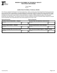 Form 734-5039 Region 4 Statement of Technical Quality - Oregon, Page 2