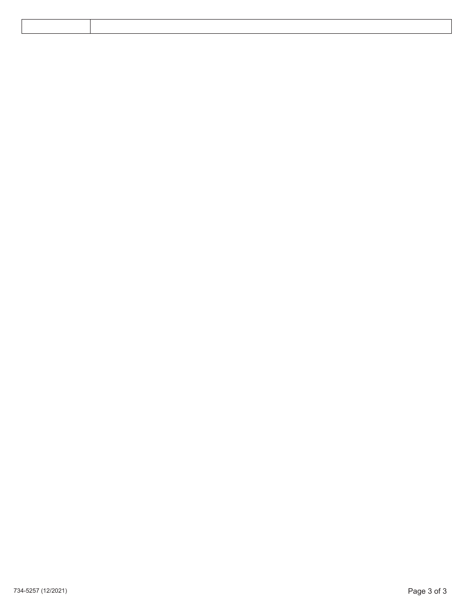 Form 734-5257 Right of Way Certification - Oregon, Page 3