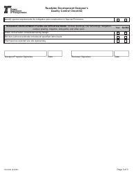 Form 734-5284 Roadside Development Designer&#039;s Quality Control Checklist - Oregon, Page 3
