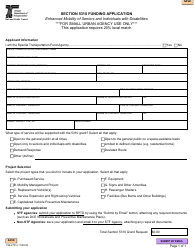 Document preview: Form 734-2791SU Section 5310 Funding Application for Small Urban Agencies - Enhanced Mobility of Seniors and Individuals With Disabilities - Oregon