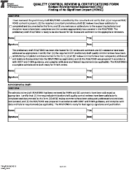Form 734-5326 Quality Control Review &amp; Certifications Form - Revised Environmental Assessment (Ea)/Finding of No Significant Impact (Fonsi) - Oregon, Page 8