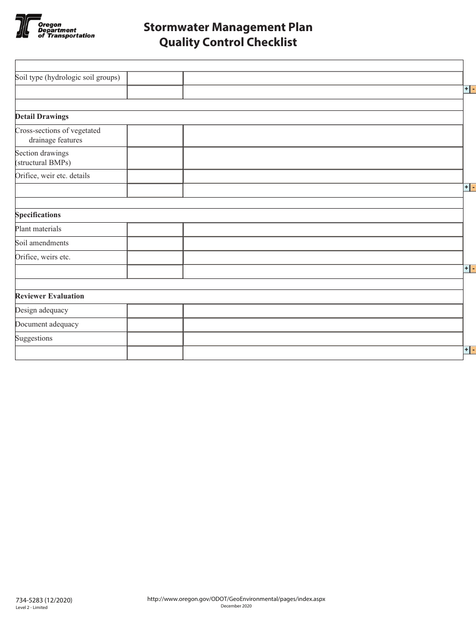 Form 734-5283 - Fill Out, Sign Online and Download Fillable PDF, Oregon ...